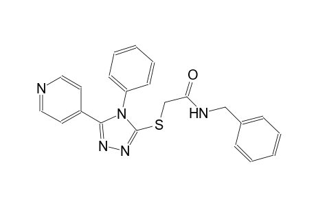 N-benzyl-2-{[4-phenyl-5-(4-pyridinyl)-4H-1,2,4-triazol-3-yl]sulfanyl}acetamide
