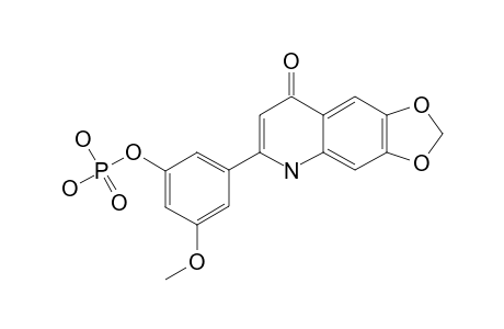 3-(6,7-METHYLENE-DIOXY-4-OXO-1,4-DIHYDRO-QUINOLIN-2-YL)-5-METHOXYPHENYL-DIHYDROGEN-PHOSPHATE