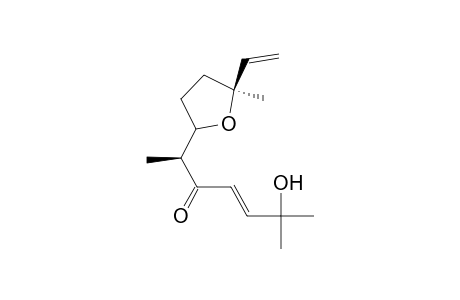 4-Hepten-3-one, 2-(5-ethenyltetrahydro-5-methyl-2-furanyl)-6-hydroxy-6-methyl-, [2S-[2.alpha.(2R*,4E),5.alpha.]]-