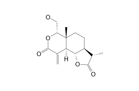 (3S,3aS,5aR,6S,9aR,9bS)-3,5a-dimethyl-9-methylene-6-methylol-3a,4,5,6,9a,9b-hexahydro-3H-pyrano[5,4-g]benzofuran-2,8-quinone