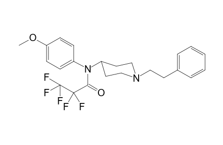 N-(4-Methoxyphenyl)-N-[1-(2-phenylethyl)piperidin-4-yl]-pentafluoropropanamide