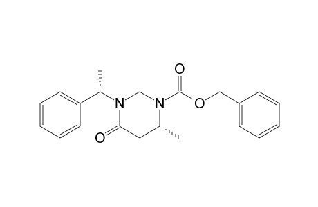 (1'S,6R)-1-Benzyloxycarbonyl-3-(1'-phenyleth-1'-yl)-6-methylperihydropyrimidin-4-one