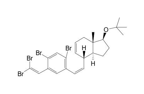 (-)-(1S,3aS,4S,7aS)-1-tert-Butoxy-4-{(Z)-2,4-dibromo-5-(2,2-dibromovinyl)phenyl]vinyl}-7a-methyl-2,3,3a,4,7,7a-hexahydro-1H-indene