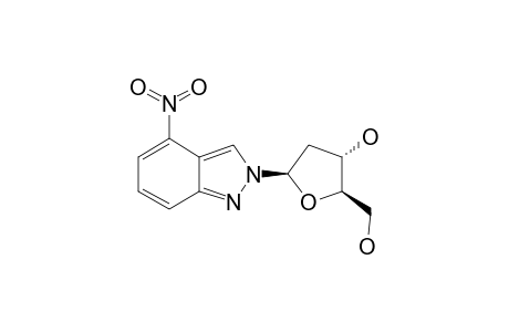 2-(2'-DEOXY-BETA-D-ERYTHRO-PENTOFURANOSYL)-4-NITRO-2H-INDAZOLE