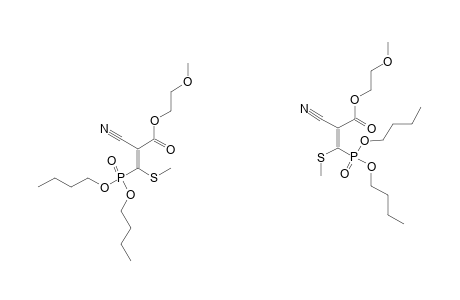 METHOXYETHYL-2-CYANO-3-METHYLTHIO-3-(DI-N-BUTOXYPHOSPHONYL)-ACRYLATE