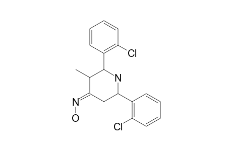 2,6-DI-(ORTHO-CHLORPHENYL)-3-METHYL-PIPERIDIN-4-ONE-OXIME