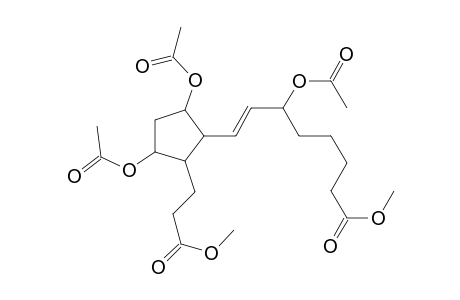 6-Acetoxy-8-(2-(2-(methoxycarbonyl)ethyl)-3,5-di(acetoxy)cyclopentyl)-octa-7-enoic acid methyl ester