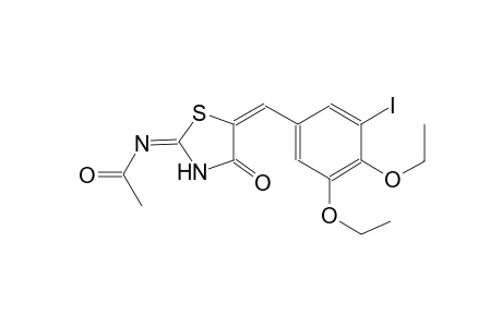 acetamide, N-[(2E,5E)-5-[(3,4-diethoxy-5-iodophenyl)methylene]-4-oxothiazolidinylidene]-
