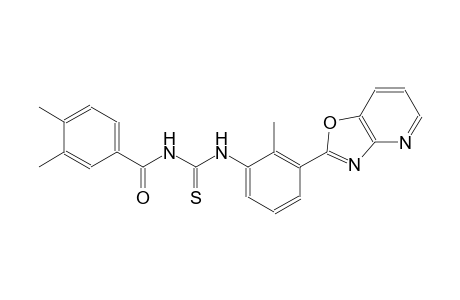 N-(3,4-dimethylbenzoyl)-N'-(2-methyl-3-[1,3]oxazolo[4,5-b]pyridin-2-ylphenyl)thiourea