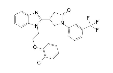 2-Pyrrolidinone, 4-[1-[2-(2-chlorophenoxy)ethyl]-1H-1,3-benzimidazol-2-yl]-1-[3-(trifluoromethyl)phenyl]-