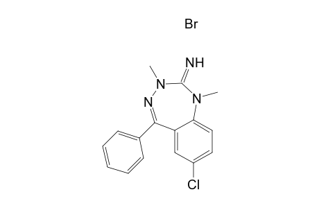 7-Chloro-1,3-dimethyl-5-phenyl-2-imino-1,3-dihydro-2H-1,3,4-benzotriazepine Hydrobromide