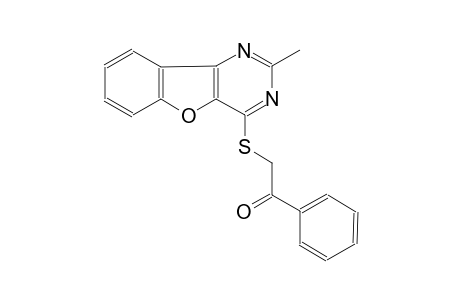 2-[(2-methyl[1]benzofuro[3,2-d]pyrimidin-4-yl)sulfanyl]-1-phenylethanone