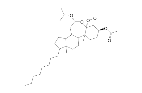 3-BETA-ACETOXY-5-ALPHA-HYDROPEROXY-7-ALPHA-ISOPROPOXY-5-ALPHA-B-HOMO-6-OXACHOLESTANE