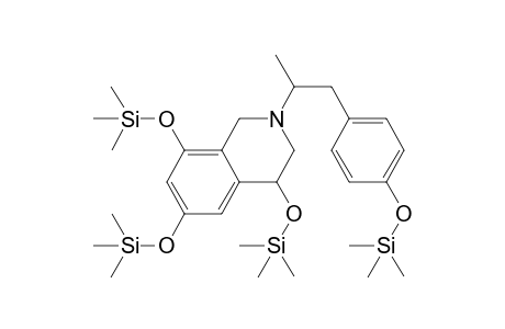 N,2-Methylene-fenoterol, O,O',O'',O'''-tetrakis-TMS