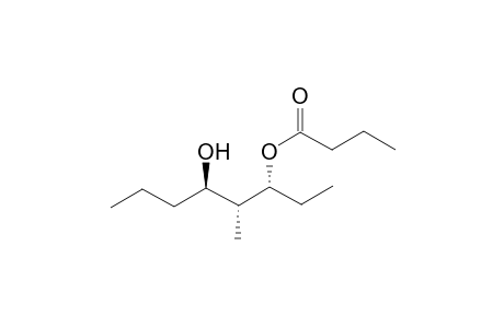 (1SR,2SR,3SR)-1-Ethyl-3-hydroxy-2-methylhexyl butanoate