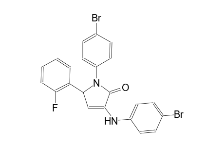 3-(4-bromoanilino)-1-(4-bromophenyl)-5-(2-fluorophenyl)-1,5-dihydro-2H-pyrrol-2-one