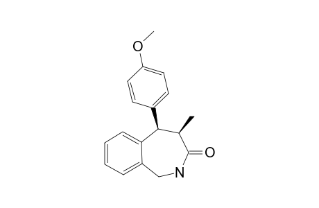 CIS-1,2,4,5-TETRAHYDRO-5-(4-METHOXYPHENYL)-4-METHYL-3H-2-BENZAZEPIN-3-ONE;DIASTEREOMER-#1