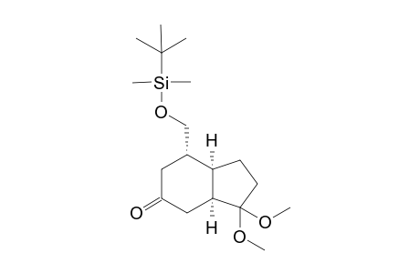 4-(((tert-Butyldimethylsilyl)oxy)methyl)-1,1-dimethoxy-2,3,3a.alpha.,4.alpha.,5,7a.alpha.-hexahydro-7H-inden-6-one