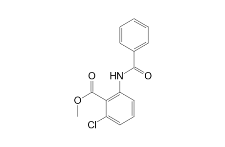 Benzoic acid, 2-(benzoylamino)-6-chloro-, methyl ester