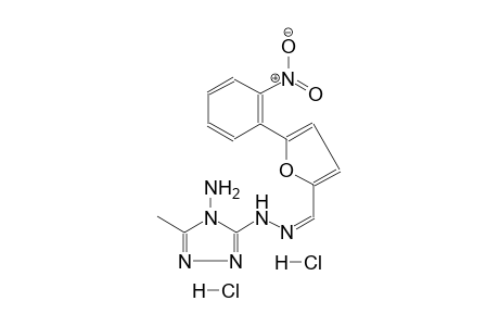 (Z)-3-methyl-5-(2-((5-(2-nitrophenyl)furan-2-yl)methylene)hydrazinyl)-4H-1,2,4-triazol-4-amine dihydrochloride