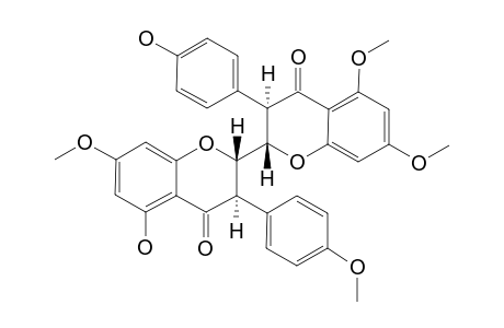 HEXASPERMONE-B;5-HYDROXY-4',7-DIMETHOXY-2,3-TRANS-ISOFLAVANONE-(2->2'')-4'''-HYDROXY-5'',7''-DIMETHOXY-2'',3''-TRANS-ISOFLAVANONE