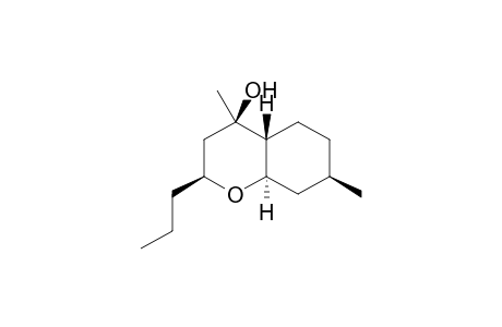 (2S,4R,4aR,7R,8aR)-4,7-dimethyl-2-propyl-2,3,4a,5,6,7,8,8a-octahydrochromen-4-ol
