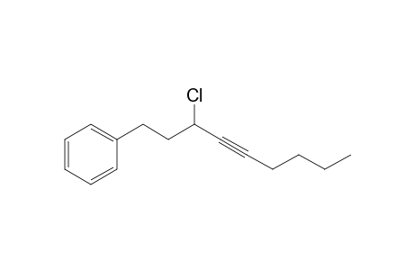 3-Chloro-1-phenyl-4-nonyne