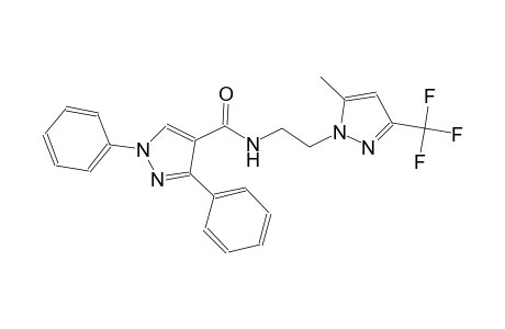 1H-pyrazole-4-carboxamide, N-[2-[5-methyl-3-(trifluoromethyl)-1H-pyrazol-1-yl]ethyl]-1,3-diphenyl-
