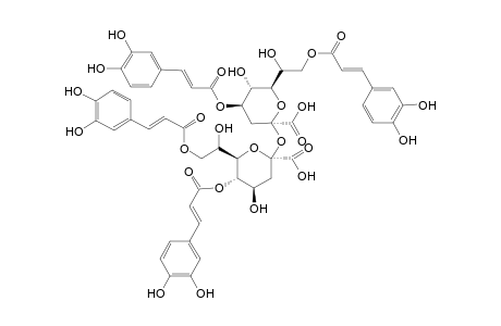 3-Deoxy-5,8-bis{O-[(2E)-3-8(3,4-dihydroxyphenyl)-1-oxoprop-2-en-1yl]}-beta-D-gluco-oct-2-ulopyranosonosyl 3-Deoxy-4,8-bis{O-[(2E)-3-(3,4-dihydroxyphenyl)1-oxoprop-2-en-1-yl]}-beta-D-gluco-oct-2-ulopyranosidonic Acid