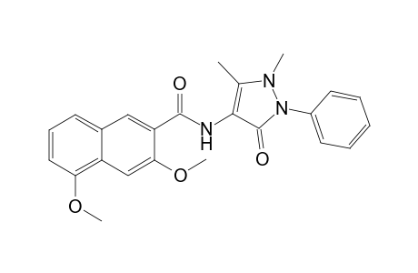 N-(1,5-dimethyl-3-oxo-2-phenyl-2,3-dihydro-1H-pyrazol-4-yl)-3,5-dimethoxynaphthalene-2-carboxamide