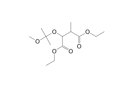 Diethyl 2-(1-methoxy-1-methylethoxy)-3-methylsuccinate