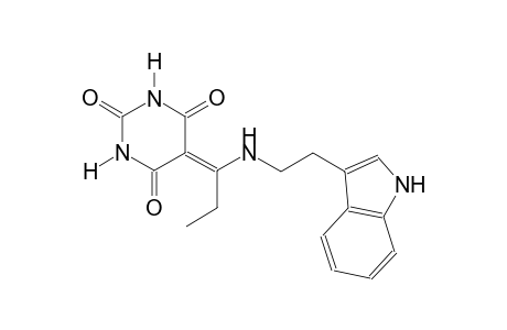 5-(1-{[2-(1H-indol-3-yl)ethyl]amino}propylidene)-2,4,6(1H,3H,5H)-pyrimidinetrione