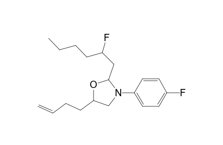 5-(3-Butenyl)-3-(p-fluorophenyl)-2-fluorohexyl-1,3-oxaazolidine