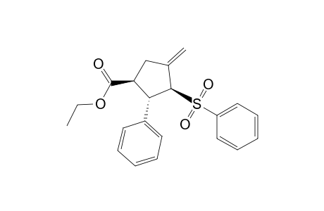 Ethyl (1.beta.,2.alpha.,3.beta.)-4-methylene-2-phenyl-3-(phenylsulfonyl)cyclopentanecarboxylate