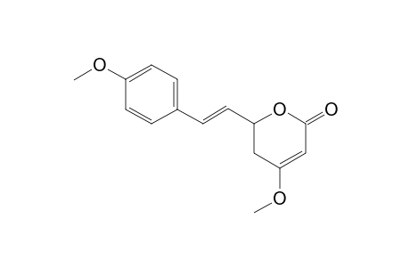 4-Methoxy-2-[(E)-2-(4-methoxyphenyl)ethenyl]-2,3-dihydropyran-6-one