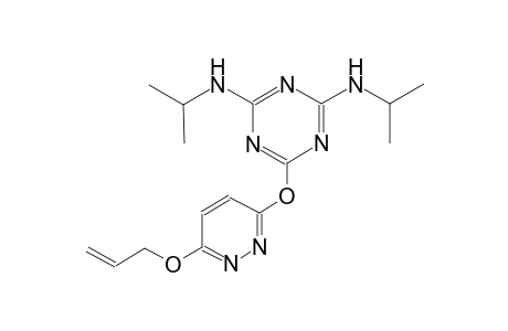 6-{[6-(allyloxy)-3-pyridazinyl]oxy}-N~2~,N~4~-diisopropyl-1,3,5-triazine-2,4-diamine