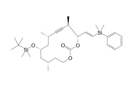(4R,5R,8S,10S,12S)-10-((tert-Butyldimethylsilyl)oxy)-4-((E)-2-(dimethyl(phenyl)silyl)vinyl)-5,8,12-trimethyl-1,3-dioxacyclotetradec-6-yn-2-one