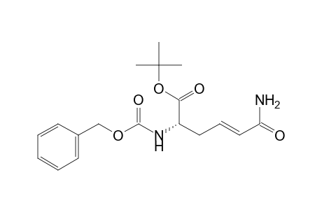 t-Butyl (E)-(2S)-2-[(benzyloxycarbonyl)amino]-5-carbamoylpent-4-enoate