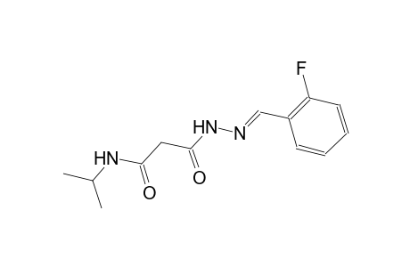 beta-alanine, N-(1-methylethyl)-3-oxo-, 2-[(E)-(2-fluorophenyl)methylidene]hydrazide