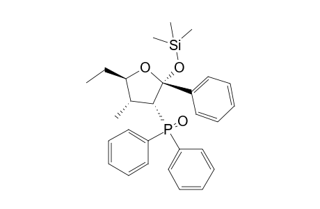 (2R*,3R*,4R*,5R*)-3-Diphenylphiosphinoyl-5-ethyl-4-methyl-2-phenyl-2-trimethylsilyloxytetrahydrofuran