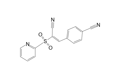 Benzonitrile, 4-[2-cyano-2-(2-pyridylsulfonyl)ethenyl]-