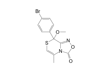 8-(p-Bromophenyl)-8-methoxy-5-methyl-8H-[1,4]-thiazino[3,4-c]-[1,2,4]-oxadiazol-3-one