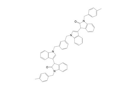 1,3-Bis[((1'-(4-methylbenzyl)-1',3'-dihydro-1'H-[3,3']biindolyl-2'-on)-1-yl)methyl]benzene