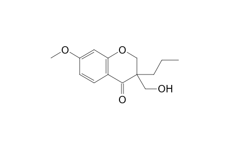 3-(hydroxymethyl)-7-methoxy-3-propyl-2H-chromen-4-one