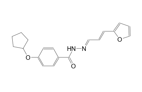 4-(cyclopentyloxy)-N'-[(E,2E)-3-(2-furyl)-2-propenylidene]benzohydrazide