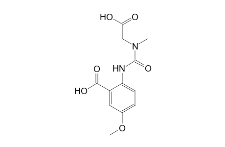 N-[[(2-Carboxy-4-methoxyphenyl)amino]carbonyl]-N-(methylamino)acetic acid