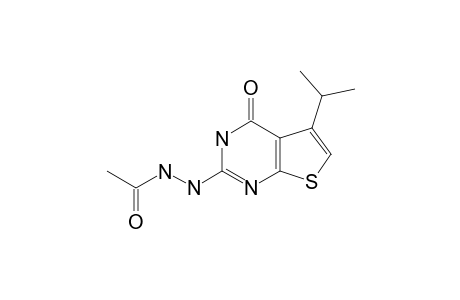 N-(5-ISOPROPYL-4-OXO-3,4-DIHYDROTHIENO-[2,3-D]-PYRIMIDIN-2-YL)-ACETOHYDRAZIDE