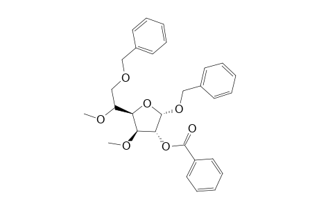 Benzyl 6-O-Benzyl-2-benzoyl-3,5-di-O-methyl-.alpha.,D-glucofuranoside