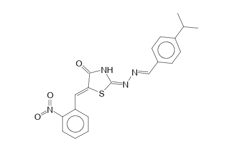 2-(4-Isopropylbenzylidenehydrazono)-5-(2-nitrobenzylidene)-4-thiazolidinone