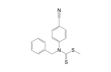 methyl N-(4-cyanophenyl)-N-(phenylmethyl)carbamodithioate